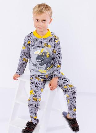 Хлопковая пижама с динозаврами4 фото