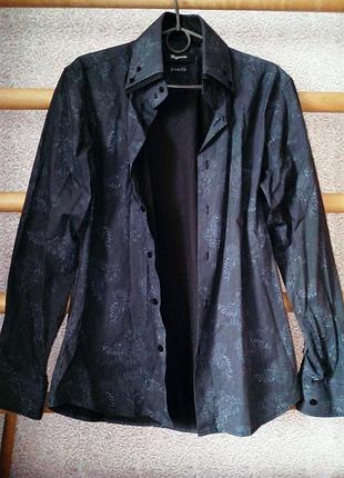 Сорочка чорна з малюнком sigmen