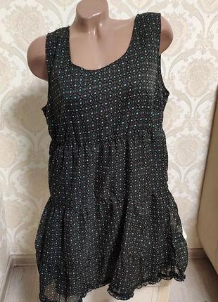 Стильное легкое шифоновое платье