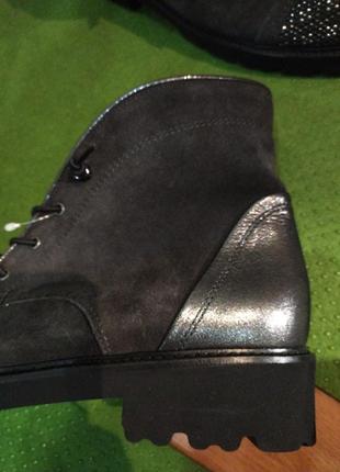 Дуже стильні черевики темно-коричневого кольору з натуральної замші7 фото