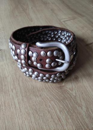 Красивий чоловічий шкіряний ремінь в стилі liebeskind, німеччина, розмір - 95.