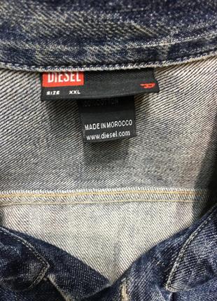 Italy крутая брендовая мужская винтаж джинсовая куртка diesel3 фото