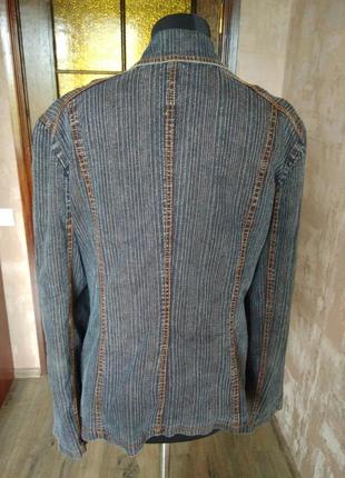 Джинсовый пиджак ветровка2 фото