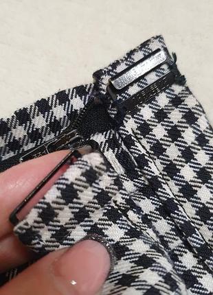 Юбка гусиная лапка клетка миди3 фото