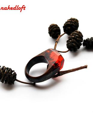 Кольцо пейзажное,ручная работа