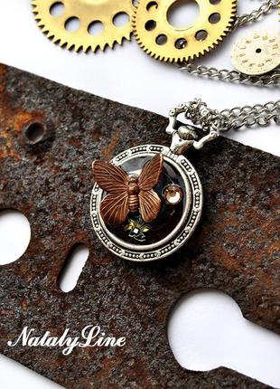 Стимпанк кулон авторский,ручная работа