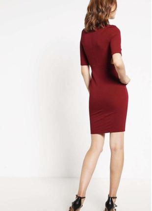 Шикарное платье, стильное бардовое платье , красное платье3 фото