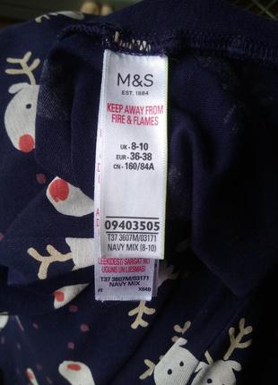 Трикотажне домашнє прикольне плаття ночнушка m&s/100% бавовна5 фото