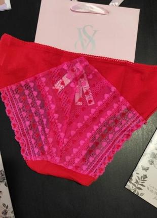 Хлопковые трусики бикини с кружевом material girl bikini с victoria's secret виктория сикрет вікторія сікрет оригинал6 фото