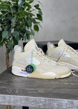 Jordan 4 retro off-white кросівки5 фото