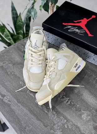 Jordan 4 retro off-white кросівки4 фото