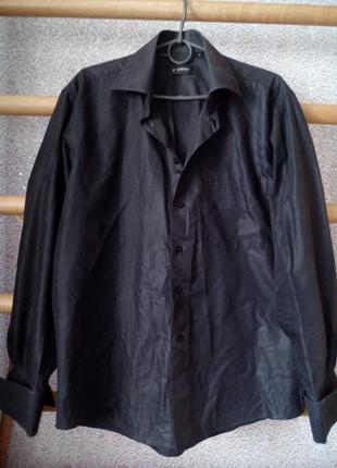 Рубашка чёрная  enriko