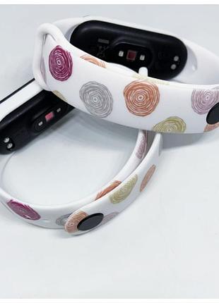 Силіконовий ремінець mi band 3 mi band 4 mi band 5 mi band 6 👍
