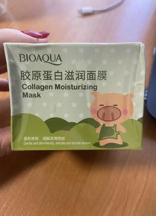 Маска для обличчя bioaqua collagen moisturizing mask1 фото