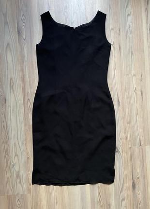 Очень крутое черное платье по фигуре ,сзади молния frank usher2 фото