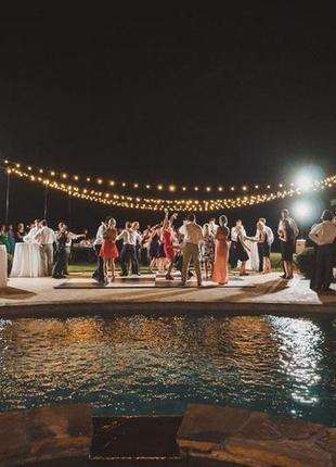 30 метров уличная ретро гирлянда тесла с круглым проводом с 60 led лампами теплого...