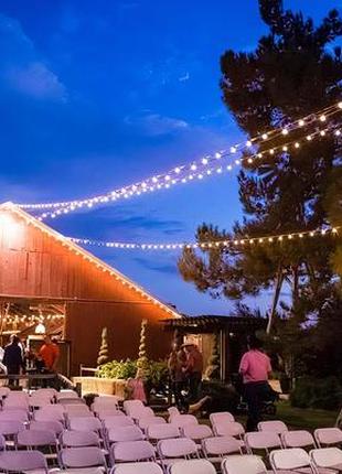 30 метров уличная ретро гирлянда тесла с круглым проводом с 60 led лампами теплого...