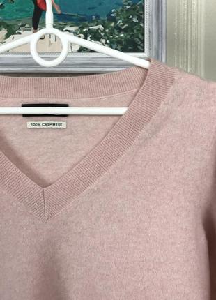 Кашеміровий рожевий светр f&f2 фото