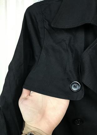 Оригінальний чорний двобортний плащ pinko