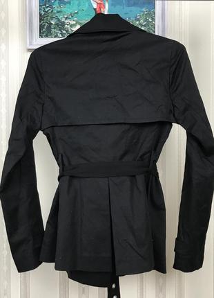 Оригінальний чорний двобортний плащ pinko