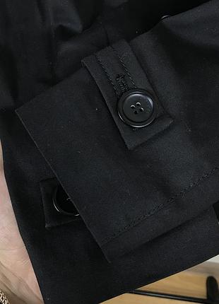 Оригінальний чорний двобортний плащ pinko