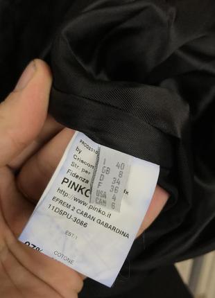 Оригінальний чорний двобортний плащ pinko