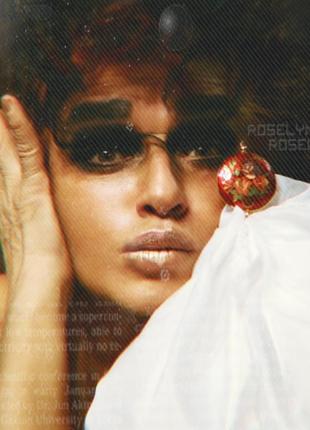 Вінтажний кулон клуазоне емаль емалевий підвіска квіти троянди