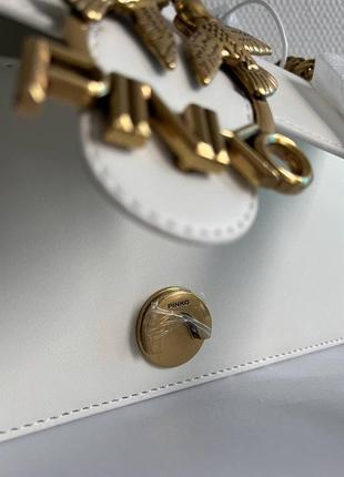 Сумка pinko premium white белая 6