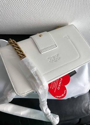 Сумка pinko premium white белая2 фото