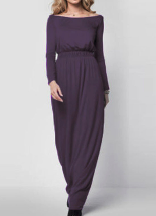 Скидка со 2-й вещи.длинное фиолетовое платье в пол, вечернее, коктейльное, новый год