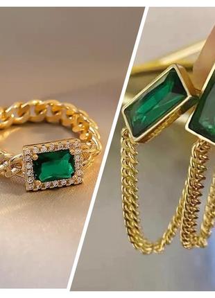 Набір колечко і сережки