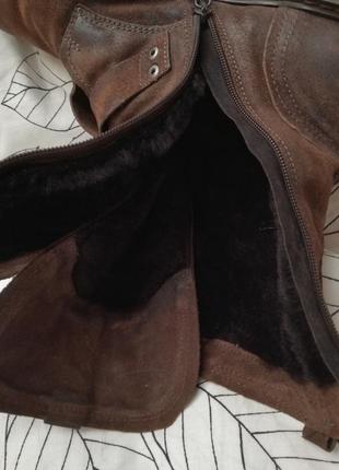 Очень шикарные кожаные мужские ботинки (внутри натуральный мех!) (легкие!!) качество (оригинал)7 фото