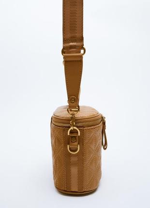 Стьобана сумка з плечовим ременем zara4 фото