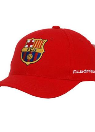 Бейсболка футбольний клуб fc barcelona червона