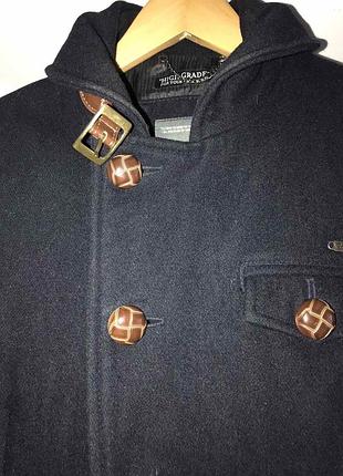 Пальто pull& bear темно синего цвета pull&bear размер с 2