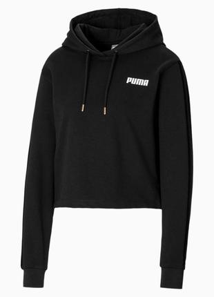 Женский бомбер худи puma valvet crop block 533161-032 фото