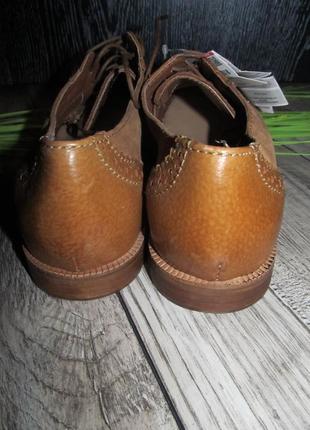 Кожаные туфли оксфорды pull&bear р. 40 - 25,5 см4 фото