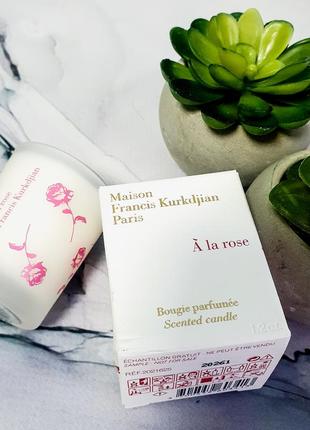 Оригінальна парфумована ароматична свічка kurkdjian a la rose оригинальная парфумована...
