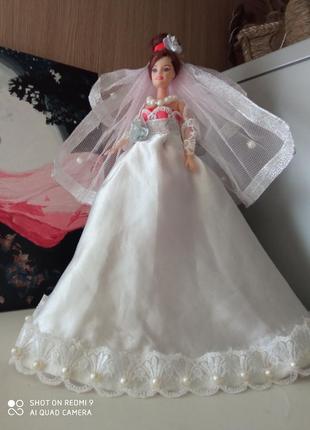 Кукла-шкатулка ручной работы,невеста1 фото