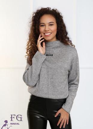 Жіночий светр-водолазка з двосторонньої ангори "passat"| норма