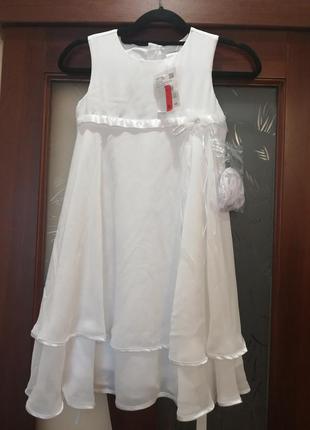 Платье волшебное с цветком и болеро1 фото