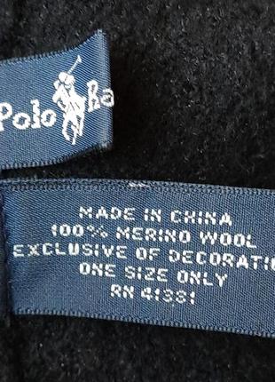 Винтажная шерстяная шапка polo ralph lauren3 фото