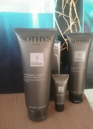Парфумований чоловічий гель sothys homme для душу і волосся від французького бренду sothys1 фото