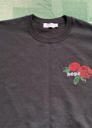 Кофта свитшот topman levis dope rose роза sweatshirt2 фото