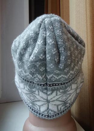 Шапка norway flag knit hat grey4 фото