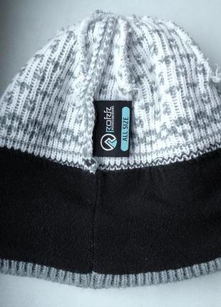 Шапка norway flag knit hat grey6 фото