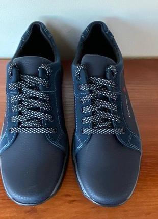 Туфли мужские темно синие спортивные - чоловічі туфлі темно сині спортивні4 фото