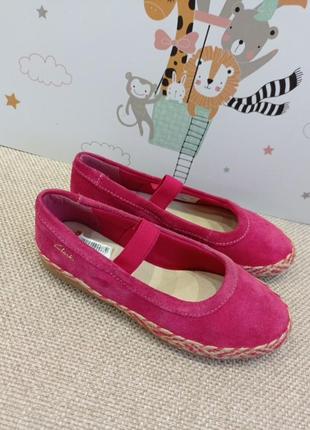 Фирменные балетные туфельки туфли clarks/ разм. 32 оригинал
