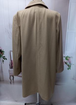 Шикарное шерстяное пальто3 фото