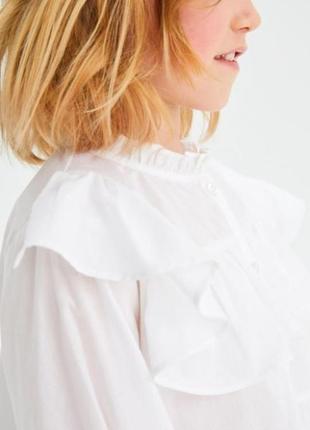 Красива ошатна бавовняна блуза кофта блузка для дівчинки від бренду next (некст)2 фото